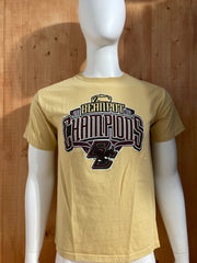 CHAMPION "2016 BEANPOT CHAMPIONS" Graphic Print Adult T-Shirt Tee Shirt M MD Medium Sand Shirt