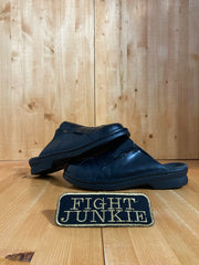 CLARKS Women's Size 10M Leather Casual Slip On Shoes Sneakers Clogs Black