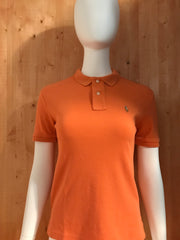 POLO RALPH LAUREN BLUE LABEL SMALL PONY Youth Unisex T-Shirt Tee Shirt M MD Medium Orange Polo Shirt