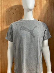 PUMA Graphic Print Adult T-Shirt Tee Shirt XL Xtra Extra Large Gray Shirt