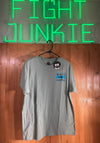 NEW! MAUI & SONS Large L Lrg Shark Logo Adult Mens Graphic Print Short Sleeve Sage Green T Shirt Tee Shirt