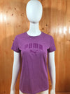 PUMA Graphic Print Adult T-Shirt Tee Shirt M MD Medium Purple Shirt