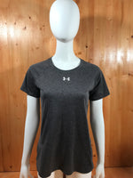 UNDER ARMOUR HEAT GEAR Loose Fit Graphic Print Adult T-Shirt Tee Shirt M MD Medium Dark Gray