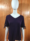 LIZ CLAIBORNE CAREER Adult Women T-Shirt Tee Shirt M MD Medium Purple Shirt Top