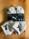 NEW! PUMA SPORTSTYLE Womens Shoe Size 5-9.5 Cushioned 6 Pair Qtr Crew Socks