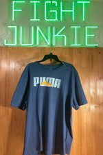 NEW! PUMA SNEAKER XXL Adult Mens Graphic Print Short Sleeve Inky Blue T Shirt Tee Shirt