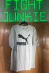 NEW! PUMA CLASSIC LT Large Tall Adult Mens Graphic Print Short Sleeve White T Shirt Tee Shirt
