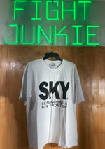 NEW! HTF Drake X Psychworld XL Extra Large Xtra Large Adult Mens Graphic Print Reimagining A New Frontier Short Sleeve White T Shirt Tee Shirt