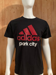 ADIDAS Park City Graphic Print The Go To Tee Adult XL Extra Large Xtra Large Black T-Shirt Tee Shirt