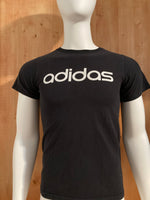 ADIDAS Graphic Print The Go To Tee Adult S Small SM Black T-Shirt Tee Shirt