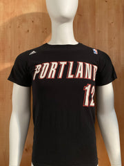 ADIDAS PORTLAND 12 NBA Graphic Print The Go To Tee Adult S Small SM Black T-Shirt Tee Shirt