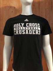 ADIDAS "HOLY CROSS VOLLEYBALL CRUSADERS" Graphic Print The Go To Tee Adult M Medium MD Black 2014 T-Shirt Tee Shirt