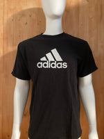 ADIDAS Graphic Print Adult L Large Lrg Black T-Shirt Tee Shirt