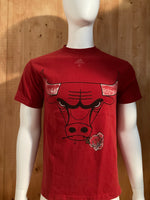 ADIDAS "CHICAGO BULLS" NBA Graphic Print Adult M Medium MD Red T-Shirt Tee Shirt