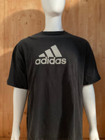 ADIDAS Graphic Print Adult 2XL XXL Black 2009 T-Shirt Tee Shirt