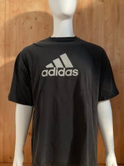 ADIDAS Graphic Print Adult 2XL XXL Black 2009 T-Shirt Tee Shirt
