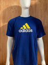 ADIDAS Graphic Print Adult 2XL XXL Blue 2010 T-Shirt Tee Shirt