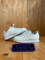 ADIDAS SAMOA Youth Size 4 Leather Shoes Sneakers Cream