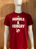 ADIDAS "HUMBLE & HUNGRY" CLIMALITE Graphic Print Ultimate Tee Adult L Large Lrg Red 2015 T-Shirt Tee Shirt