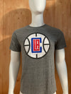 ADIDAS "LA CLIPPERS" TREFOIL Graphic Print Adult M Medium MD Gray 2015 T-Shirt Tee Shirt