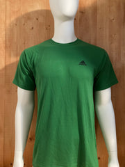 ADIDAS CLIMALITE Adult M Medium MD Green 2013 T-Shirt Tee Shirt