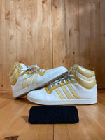 RARE! ADIDAS EA SPORTS X TOP TEN NEED FOR SPEED Mens Size 10.5 Shoes Sneakers White & Gold G21761