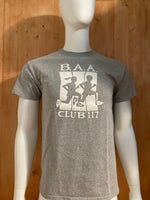 ADIDAS "BAA CLUB 117" 2013 BOSTON ATHLETIC ASSOICATION MARATHON Graphic Print Adult S Small SM Gray T-Shirt Tee Shirt
