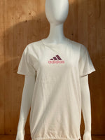 ADIDAS "MATERNITY" Graphic Print Adult XL Xtra Extra Large White T-Shirt Tee Shirt