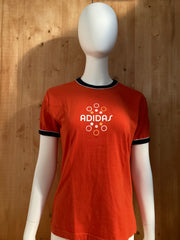 ADIDAS Graphic Print Adult XL Xtra Extra Large Orange T-Shirt Tee Shirt