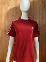 ADIDAS Graphic Print Adult L Large Lrg Red 2004 T-Shirt Tee Shirt