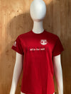 ADIDAS "NEW YORK RED BULL" ALL IN FOR RED Graphic Print Kids Youth Unisex L Large Lrg Red T-Shirt Tee Shirt