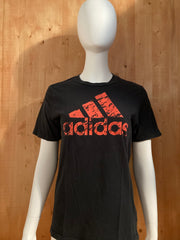 ADIDAS Graphic Print The Go To Tee Kids Youth Unisex L Large Lrg Black 2013 T-Shirt Tee Shirt