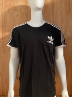 ADIDAS "TREFOIL" Graphic Print Adult 2XL XXL Black 2016 T-Shirt Tee Shirt
