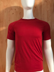 ADIDAS CLIMALITE Graphic Print Adult S Small SM Red 2015 T-Shirt Tee Shirt