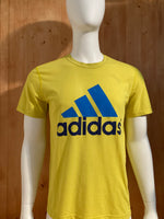 ADIDAS CLIMALITE Graphic Print Adult The Ultimate Tee T-Shirt Tee Shirt L Lrg Large Yellow 2013 Shirt