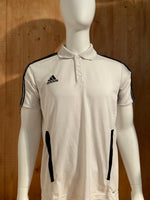 ADIDAS "CLIMALITE" Adult T-Shirt Tee Shirt L Lrg Large White 2011 Polo