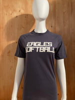 ADIDAS "EAGLES SOFTBALL" 27 CLIMALITE Graphic Print Ultimate Tee Adult T-Shirt Tee Shirt S Small SM Dark Gray 2015 Shirt