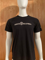ADIDAS "SERVITE VOLLEYBALL" CLIMALITE Graphic Print The Ultimate Tee Adult T-Shirt Tee Shirt L Large Lrg Black 2015 Shirt