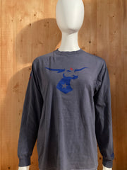 ADIDAS "FC DALLAS" 96 Graphic Print Kids Youth Unisex T-Shirt Tee Shirt XL Xtra Extra Large Blue Gray Long Sleeve Shirt