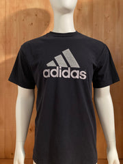 ADIDAS Graphic Print Adult T-Shirt Tee Shirt XL Xtra Extra Large Black Shirt