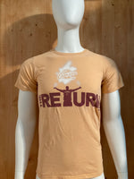 ADIDAS "THE RETURN" LEBRON JAMES CLEVLAND CAVS NBA Graphic Print Adult T-Shirt Tee Shirt S Small SM Peach