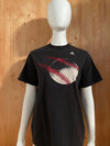 ADIDAS "BASEBALL" Graphic Print Kids Youth Unisex T Shirt Tee Shirt XL Extra Xtra Large Black Shirt