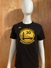 ADIDAS "GOLDEN STATE WARRIORS" STEPHEN CURRY #30 NBA BASKETBALL Graphic Print Kids Youth Unisex T-Shirt Tee Shirt L Large Lrg Black Shirt