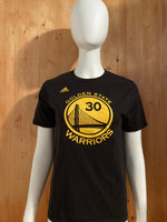 ADIDAS "GOLDEN STATE WARRIORS" STEPHEN CURRY #30 NBA BASKETBALL Graphic Print Kids Youth Unisex T-Shirt Tee Shirt L Large Lrg Black Shirt