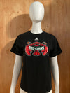 ADIDAS "MAINE RED CLAWS" Graphic Print Kids Youth Unisex T-Shirt Tee Shirt L Large Lrg Black Shirt