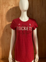 ADIDAS "CHANDLER PARSONS" Houston Rockets NBA 25 Graphic Print Adult T-Shirt Tee Shirt XL Xtra Extra Large Red 2013
