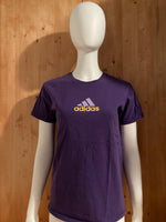 ADIDAS Graphic Print Adult T-Shirt Tee Shirt M MD Medium Purple Shirt 2011