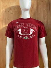 ADIDAS "ROSE BOWL" WISCONSIN BADGERS 2011 FOOTBALL Graphic Print Adult T-Shirt Tee Shirt M MD Medium Red Shirt 2010