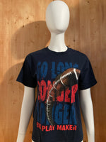 ALSTYLE "GO LONG LONGER LONGER" BIG PLAY MAKER Graphic Print Kids Youth Unisex T-Shirt Tee Shirt L Lrg Large Blue Shirt