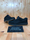 BRAHMA Men's Size 6.5 Suede Steel Toe Black On Black Work Shoes 